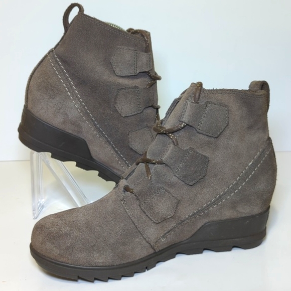 Sorel Evia Lace up Platform Ankle Booties woman's size 9 - Picture 3 of 16